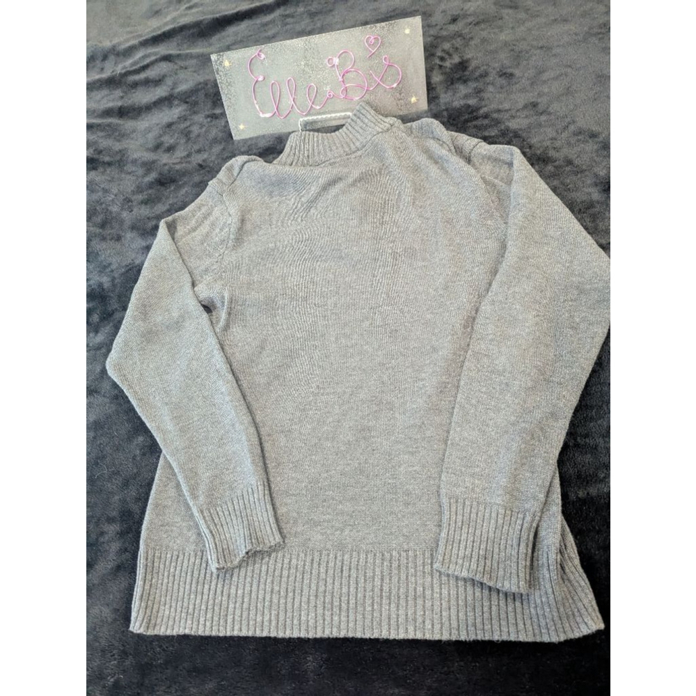 EUC Bachrach Mens Charcoal Gray Zip Front Sweater XL - Picture 6 of 6